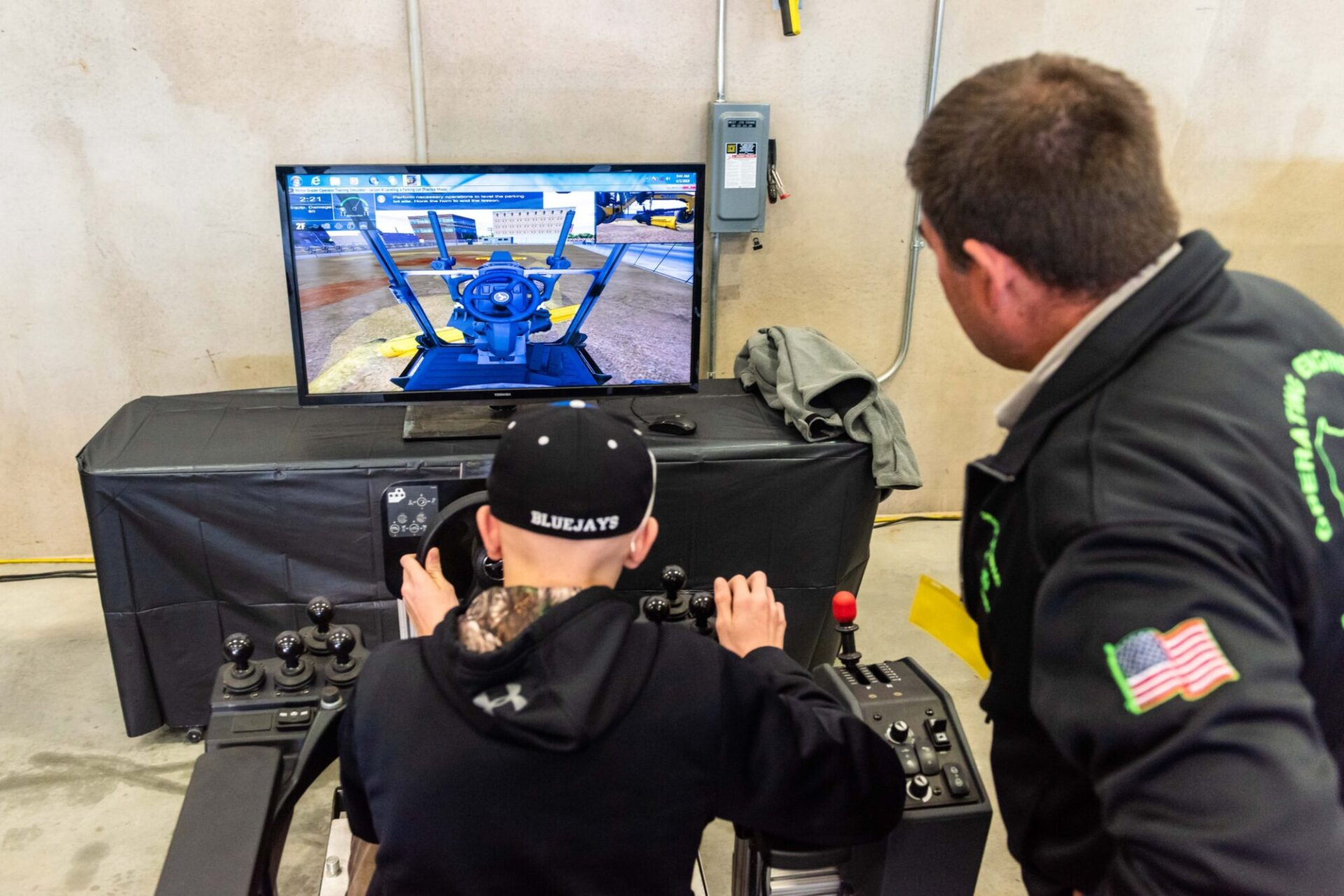 boy in excavator simulator