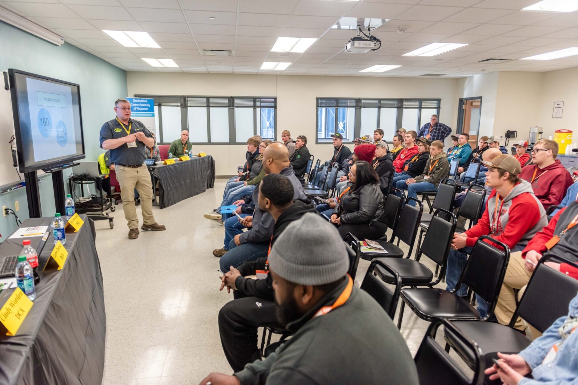 students learning at the engineer event