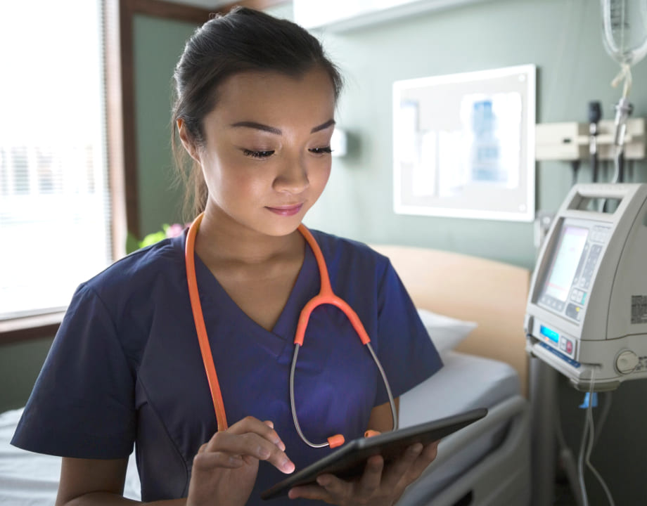 nurse working at the hospital