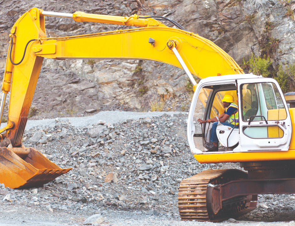 Excavator machine image
